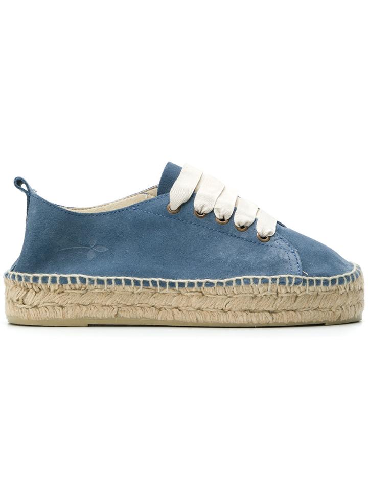 Manebi Lace-up Espadrilles - Blue