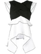 Proenza Schouler - Monochrome Blouse - Women - Silk/polyester/spandex/elastane - 6, Black, Silk/polyester/spandex/elastane