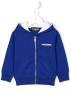 Dsquared2 Kids Logo Zip Hoodie, Infant Boy's, Size: 3 Mth, Blue