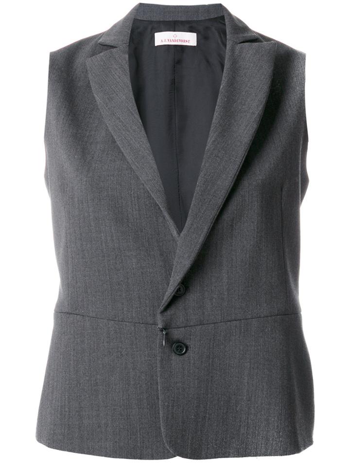 A.f.vandevorst Two Way Waistcoat - Grey
