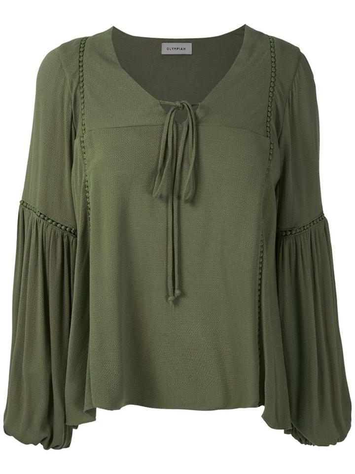 Olympiah Hagia Wide Sleeves Blouse - Green