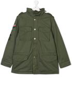 Zadig & Voltaire Kids Teen Military Jacket - Green