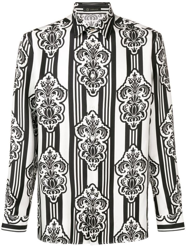 Versace Classic Printed Shirt - White