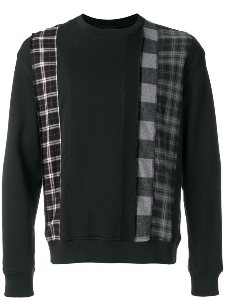 3.1 Phillip Lim Tartan-panel Sweatshirt - Black