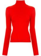 Nobody Denim Luxe Ribbed Sweater - Red
