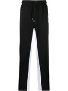 Les Hommes Urban Colour Block Track Trousers - Black