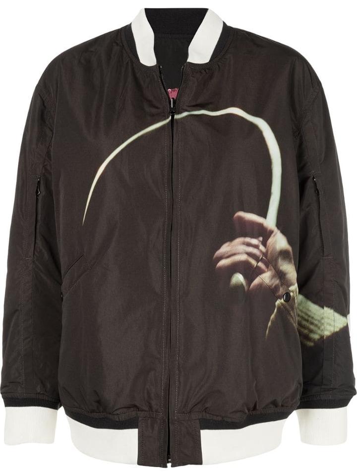 Undercover Zipped Bomber Jacket - Brown