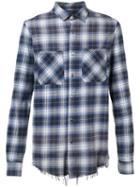 Amiri - Plaid Shirt - Men - Cotton - L, Blue, Cotton