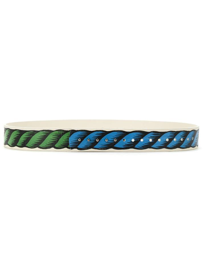 À La Garçonne Haindpainted Leather Belt - Multicolour