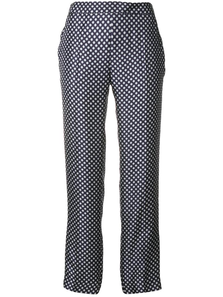 Alberto Biani Tie-print Trousers - Blue