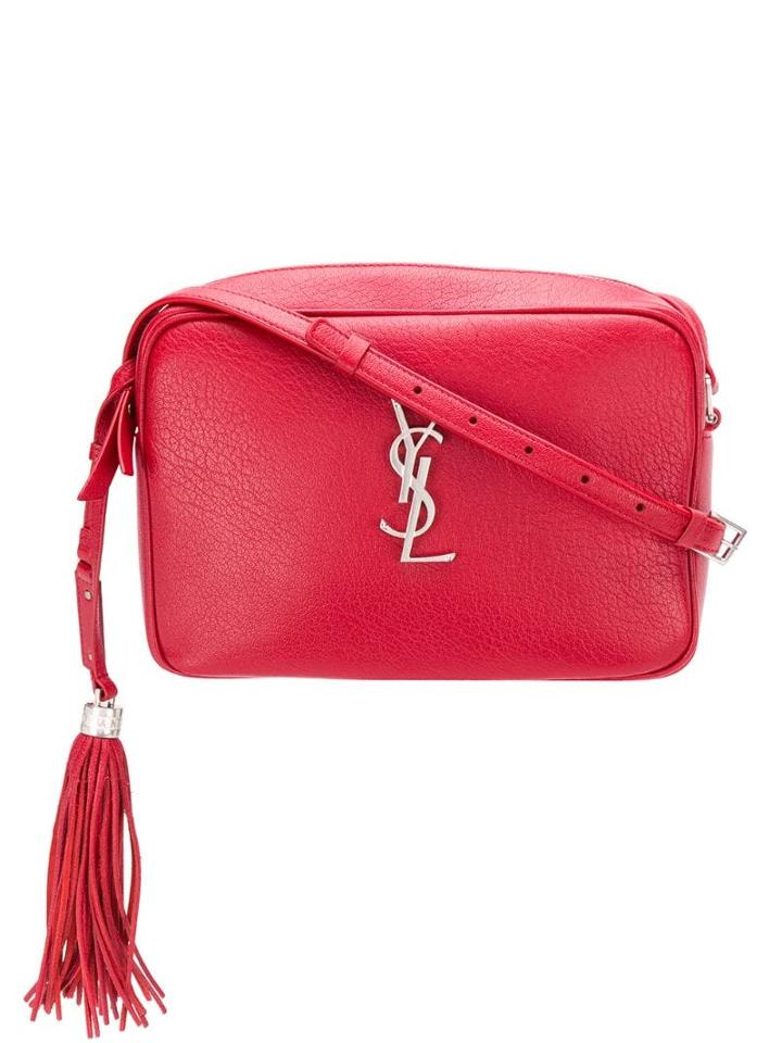 Saint Laurent Mou Crossbody Bag - Red