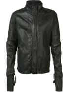 Barbara I Gongini - Zip Detail Jacket - Men - Cotton/sheep Skin/shearling - 50, Black, Cotton/sheep Skin/shearling