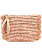 Loeffler Randall Pompom Trim Pouch - Pink