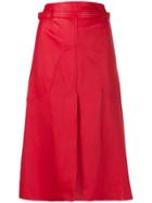 Courrèges High-waisted Skirt - Red