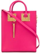 Sophie Hulme Albion Tote, Women's, Pink/purple, Calf Leather