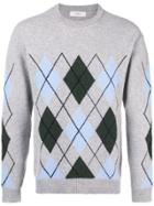 Pringle Of Scotland Diamond Pattern Jumper - Grey
