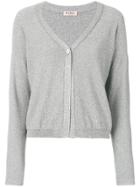 Blanca V-neck Cardigan - Grey