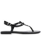Armani Jeans Logo Sandals - Black