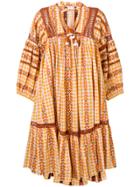 Dodo Bar Or Elena Ethnic Flared Dress - Yellow