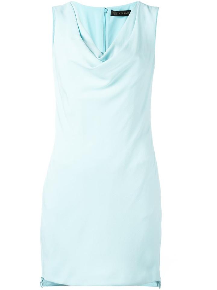 Versace Draped Neck Dress