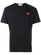 Comme Des Garçons Play Contrast Heart T-shirt - Black