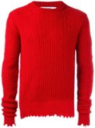 Msgm 'verdo' Jumper, Men's, Size: Medium, Red, Wool/polyamide