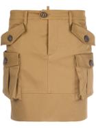 Dsquared2 Boy Scout Mini Skirt - Brown