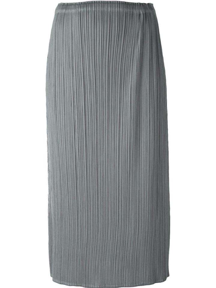 Pleats Please By Issey Miyake Fine Pleated Skirt - Grey