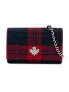 Dsquared2 Kids Tartan Shoulder Bag