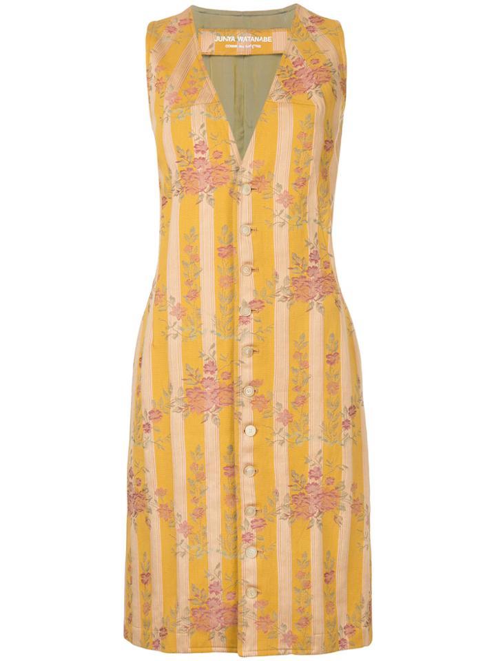 Junya Watanabe Comme Des Garçons Vintage Floral Dress - Yellow &