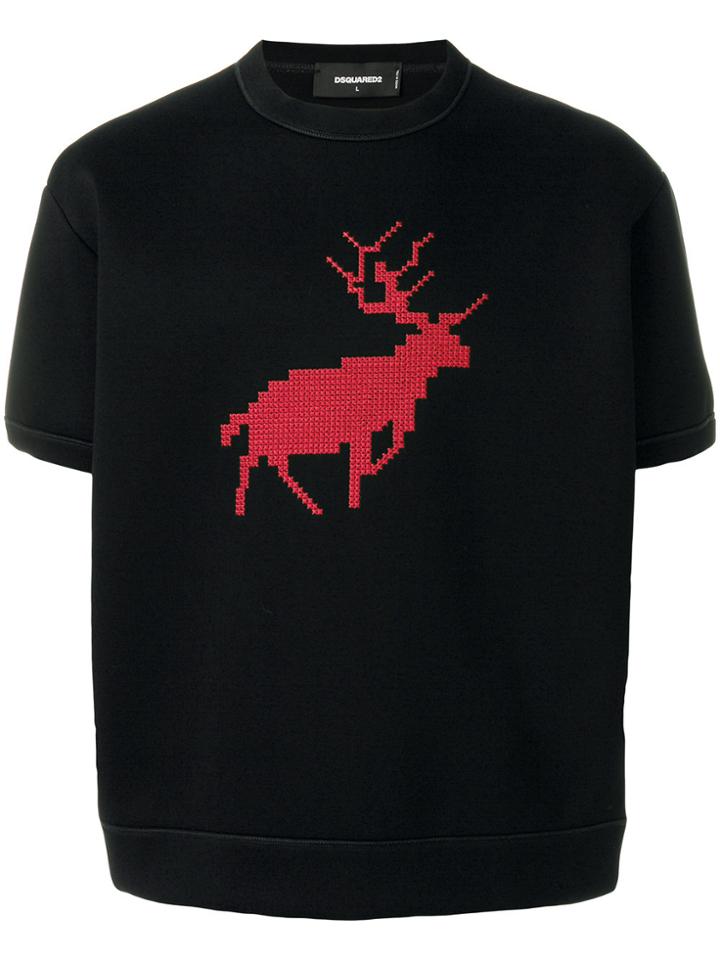 Dsquared2 Embroidered T-shirt - Black