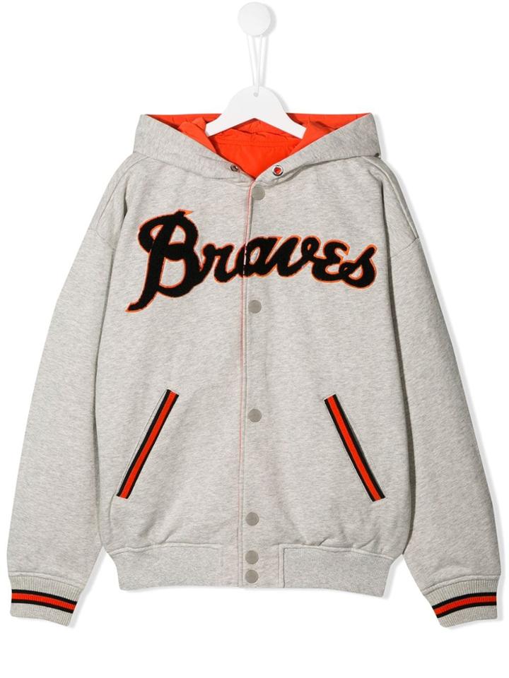 Diesel Kids Braves Bomber Jacket - Grey