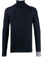 Lc23 Turtle-neck Fitted Sweater - Blue