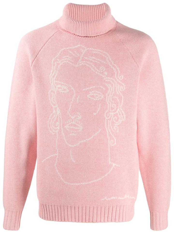 Casablanca Turtle Neck Jumper - Pink
