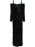 Mcq Alexander Mcqueen Floral Dress - Black