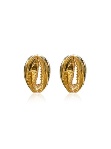 Tohum Large Puka Shell Earrings - Metallic