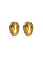 Tohum Large Puka Shell Earrings - Metallic