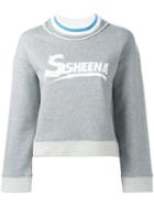 Ssheena Logo Print Sweatshirt, Women's, Size: Small, Grey, Cotton