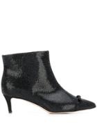 Marco De Vincenzo Crystal Embellished Ankle Boots - Black