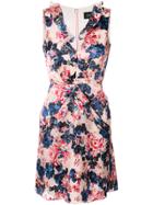 Saloni Tigerlily Floral Print Dress - Pink & Purple