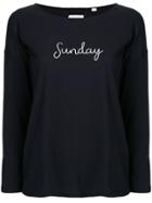 Chinti & Parker Sunday Slogan Top - Blue