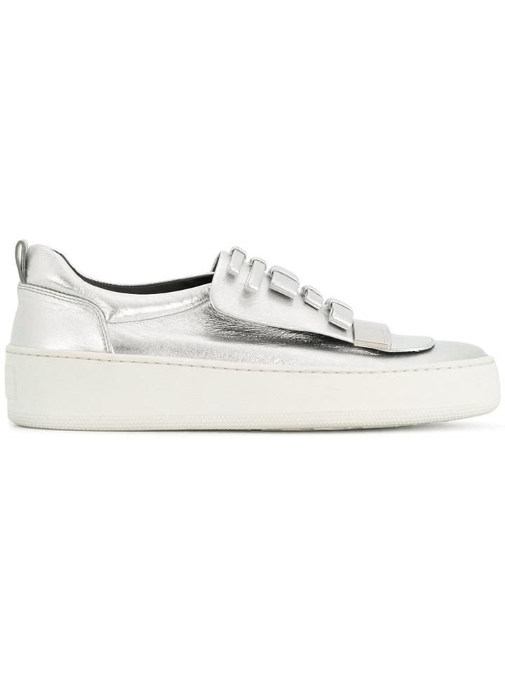 Sergio Rossi Sr Bow Sneakers - Grey