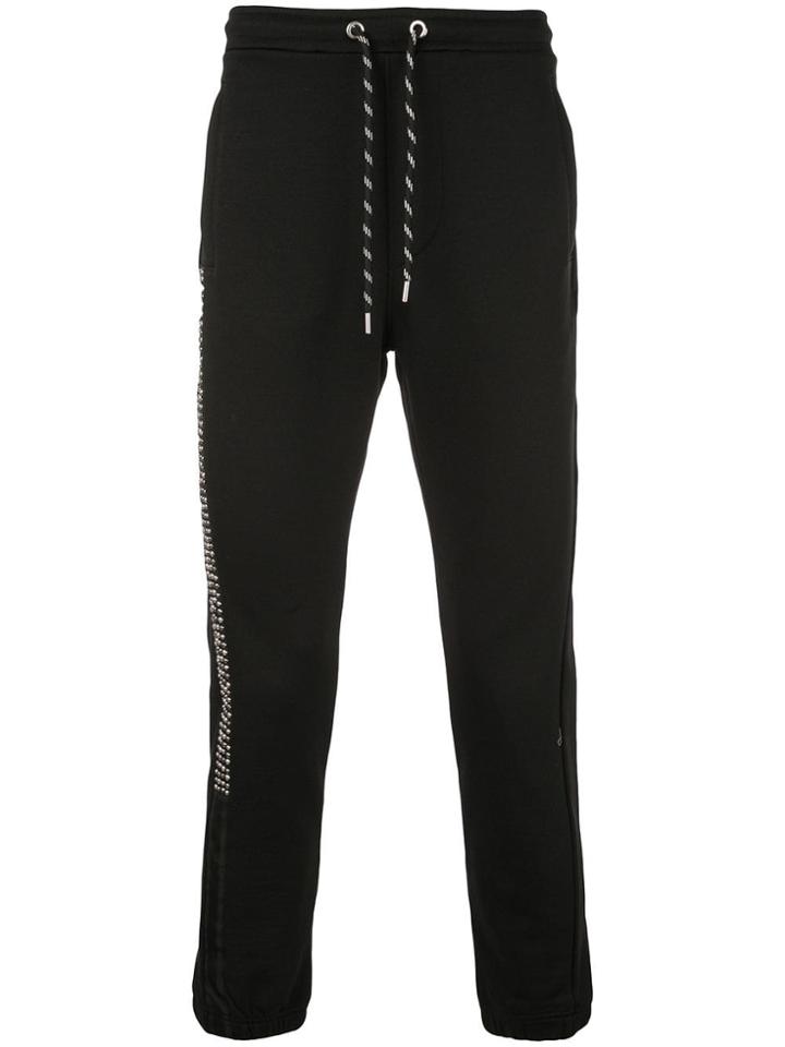 Just Cavalli Jogging Style Studded Trousers - Black