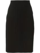 Prada Vintage Pencil Skirt, Women's, Size: 46, Black