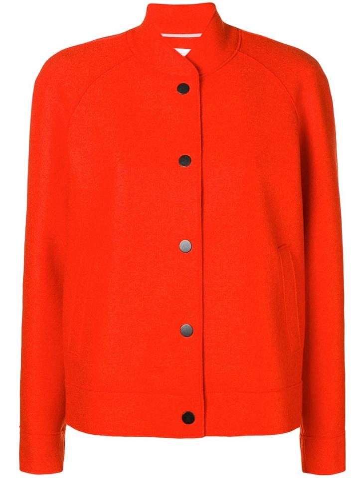 Harris Wharf London Buttoned Bomber Jacket - Yellow