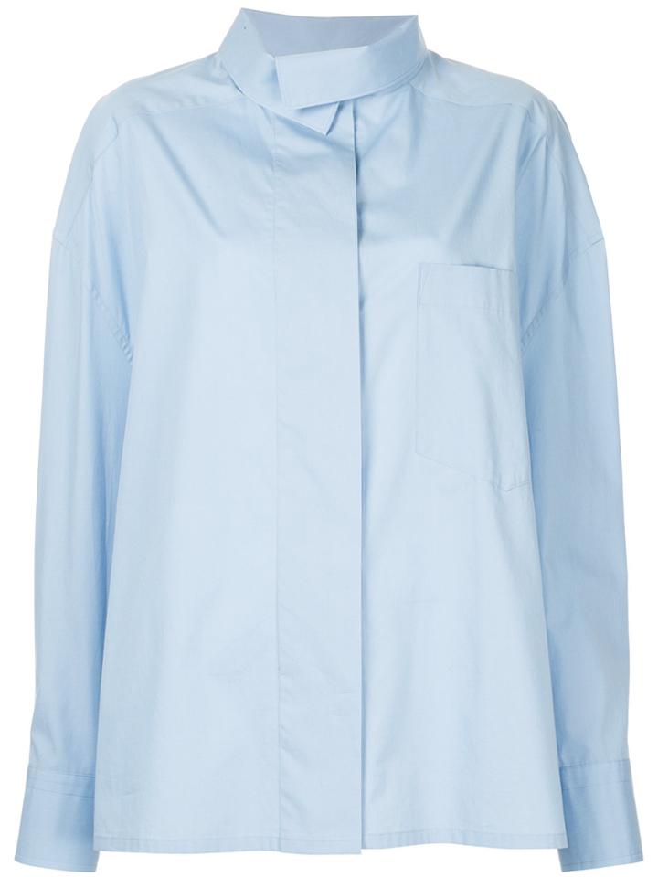 Kolor Oversize Chest Pocket Shirt - Blue