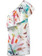 Mara Hoffman - One Shoulder Mini Dress - Women - Linen/flax - 0, Women's, White, Linen/flax