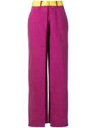 Aalto Belted Wide Leg Jeans - Pink