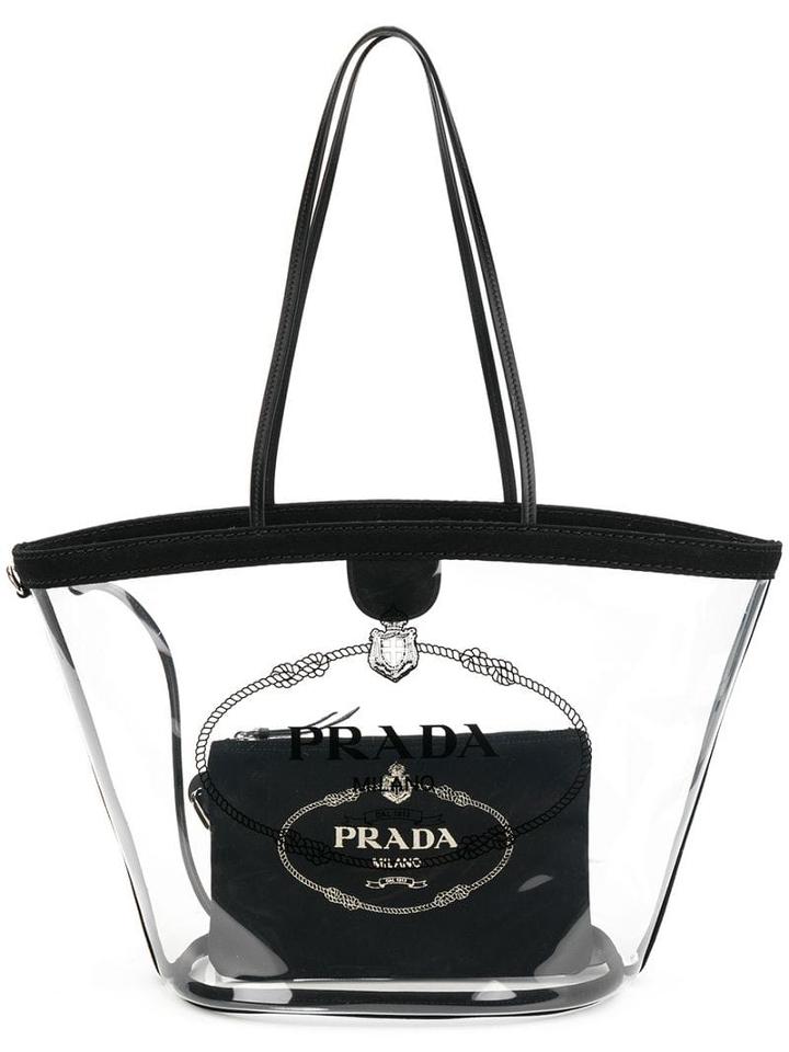Prada Transparent Tote - Neutrals