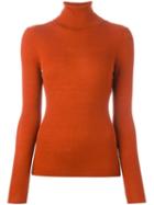 Vanessa Bruno Turtleneck Sweater, Women's, Size: Medium, Yellow/orange, Wool